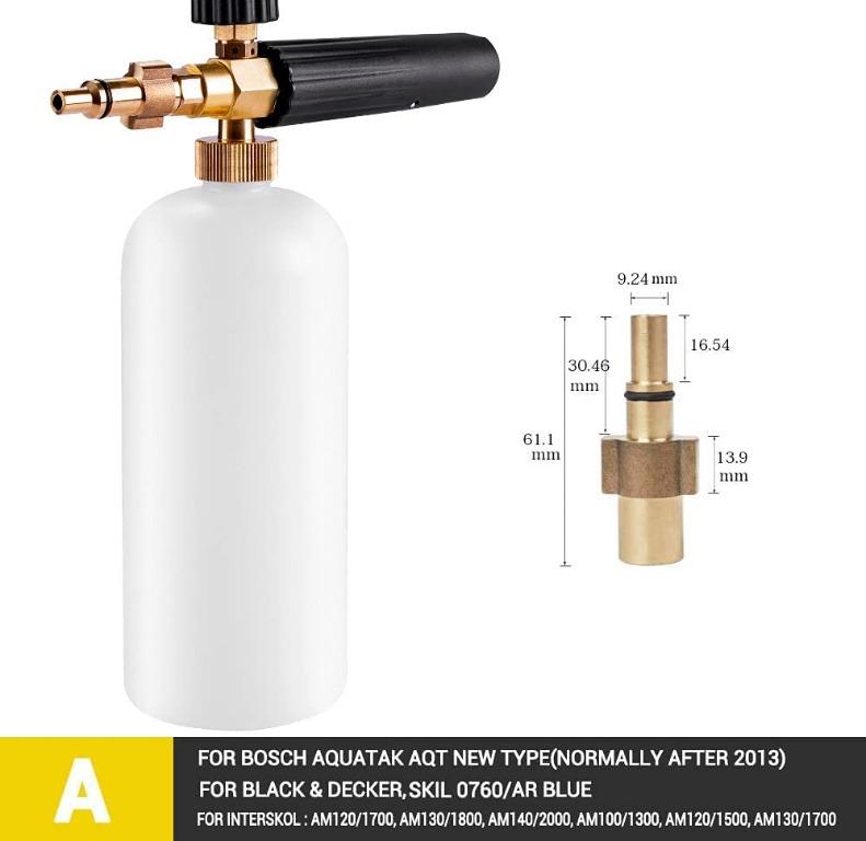 Stone Banks Snow Foam Lance for Bosch Aquatak / Black & Decker /Norse