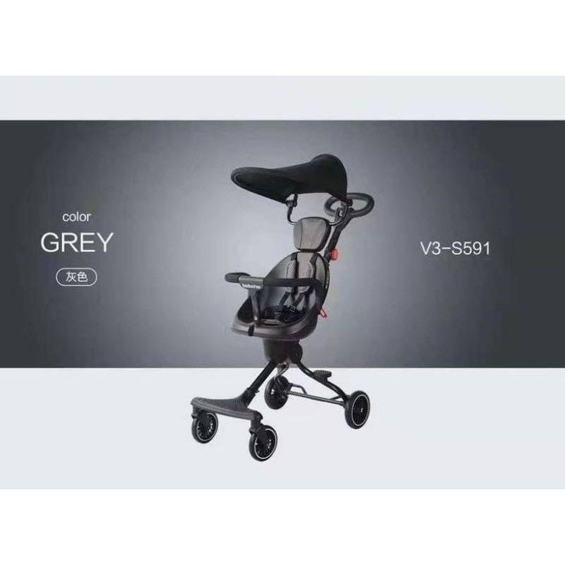 Stroller travel Mikro Trike Baobaohao v5 gray, Bayi Anak, Kereta