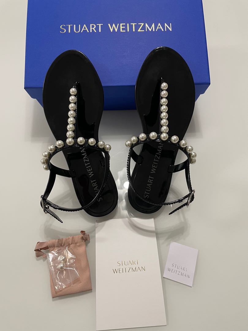 Stuart Weitzman Pearl Jelly Sandals Luxury Sneakers Footwear