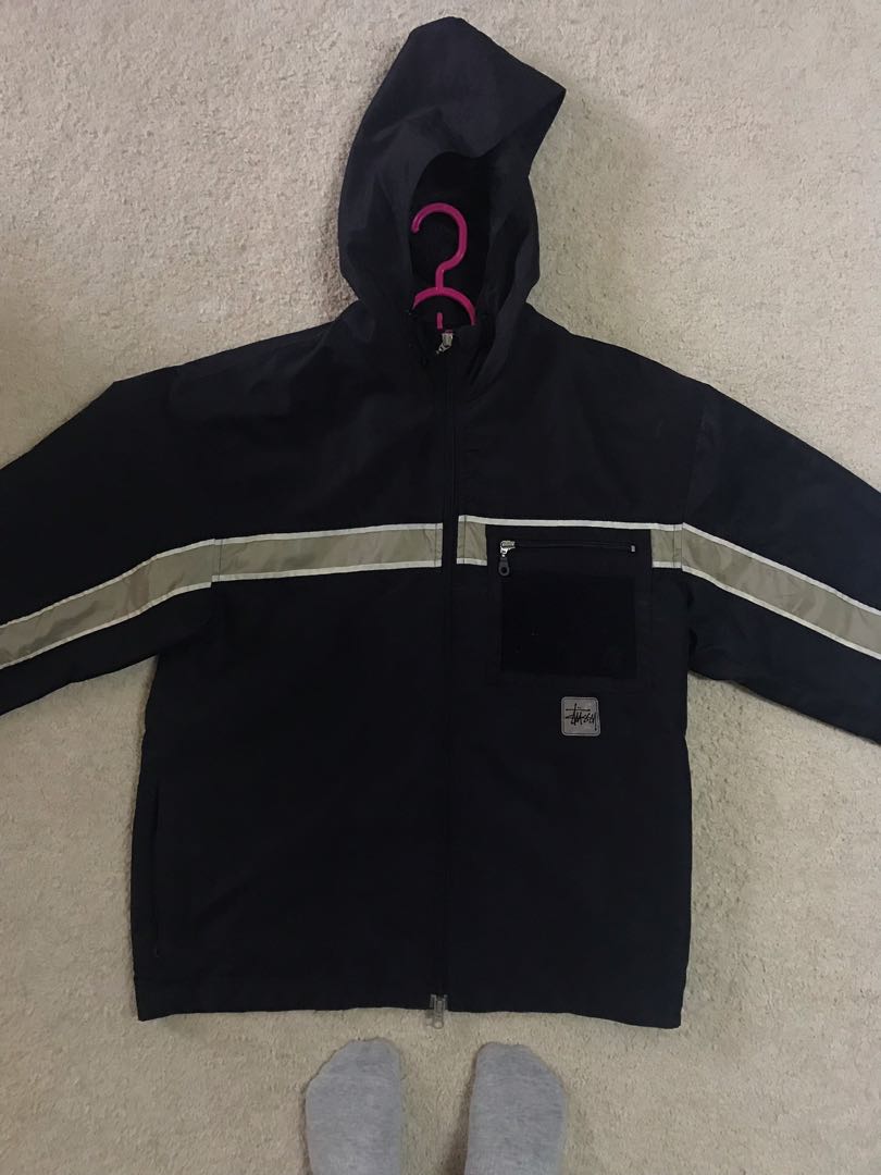 Stussy windbreaker, Men's Fashion, Tops & Sets, Hoodies on Carousell