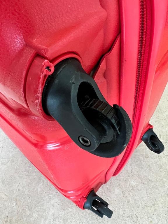 Suitcase wheel broken sales