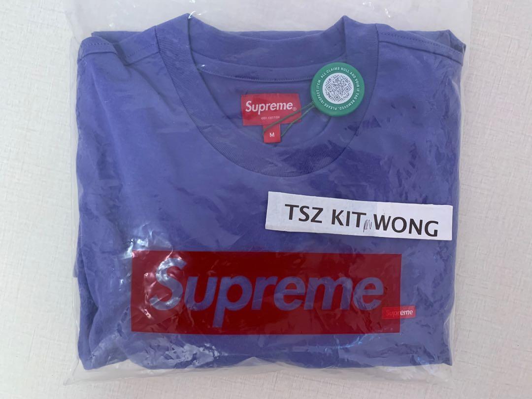 Supreme small box L/S tee (ss21)dusty purple, 名牌, 服裝- Carousell