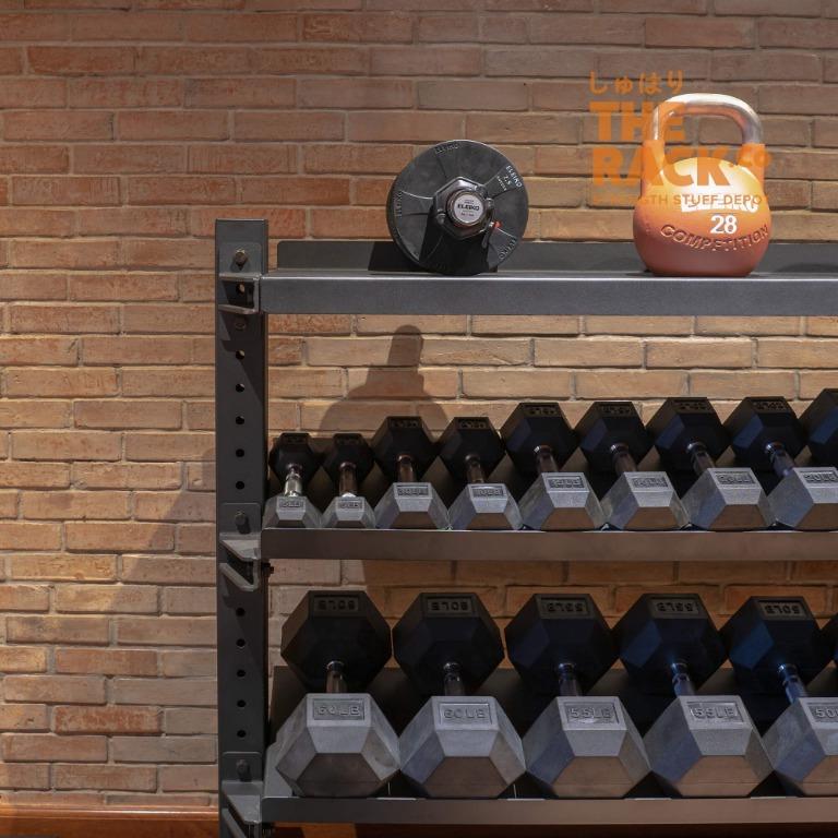 TheRack.Co Basics Dumbbell and Kettlebell Storage Rack. 3Tier 2