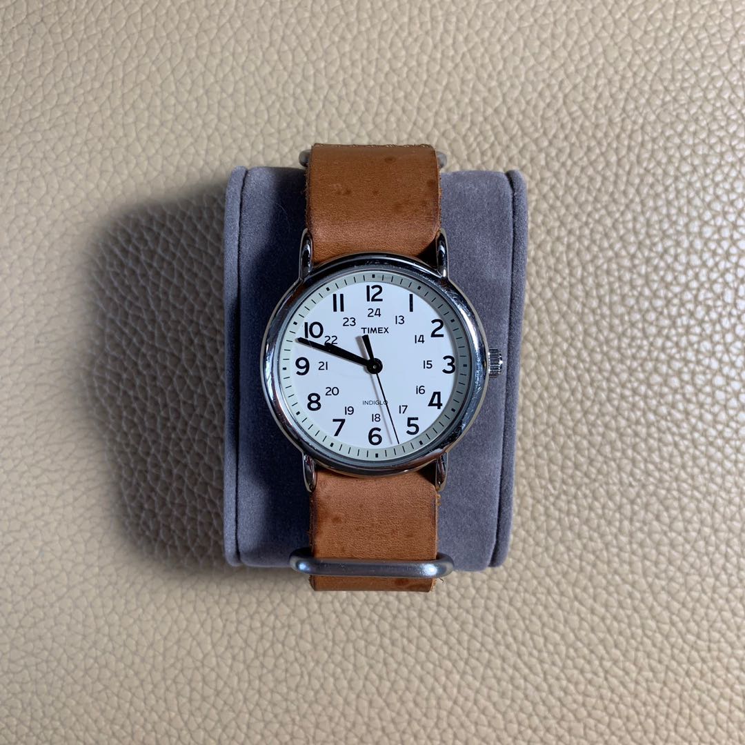 Timex Weekender Leather Watch, Men's Fashion, Watches & Accessories,  Watches on Carousell
