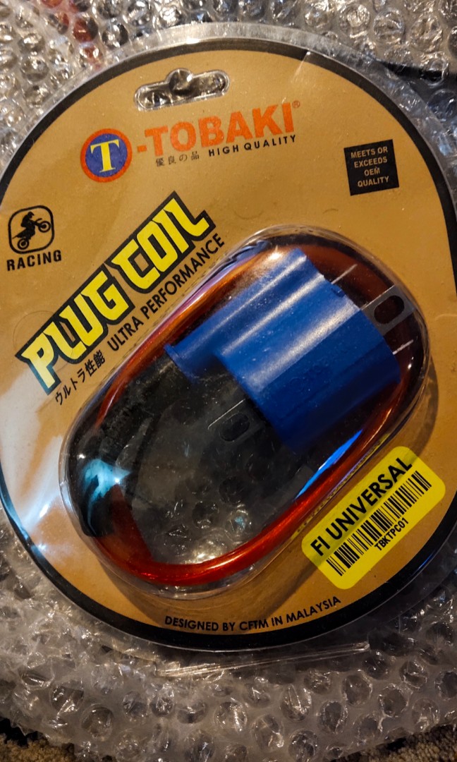 Tobaki plug coil, Motorcycles, Motorcycle Accessories on Carousell
