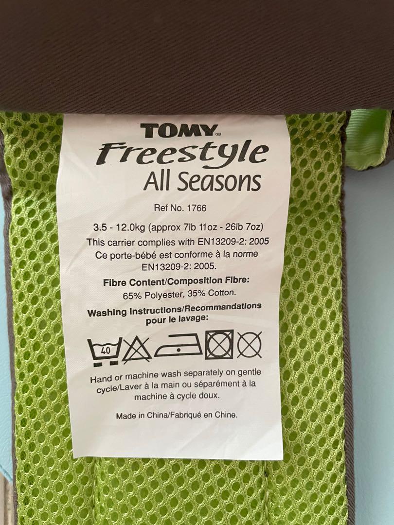 Porte bébé tomy freestyle all seasons on sale