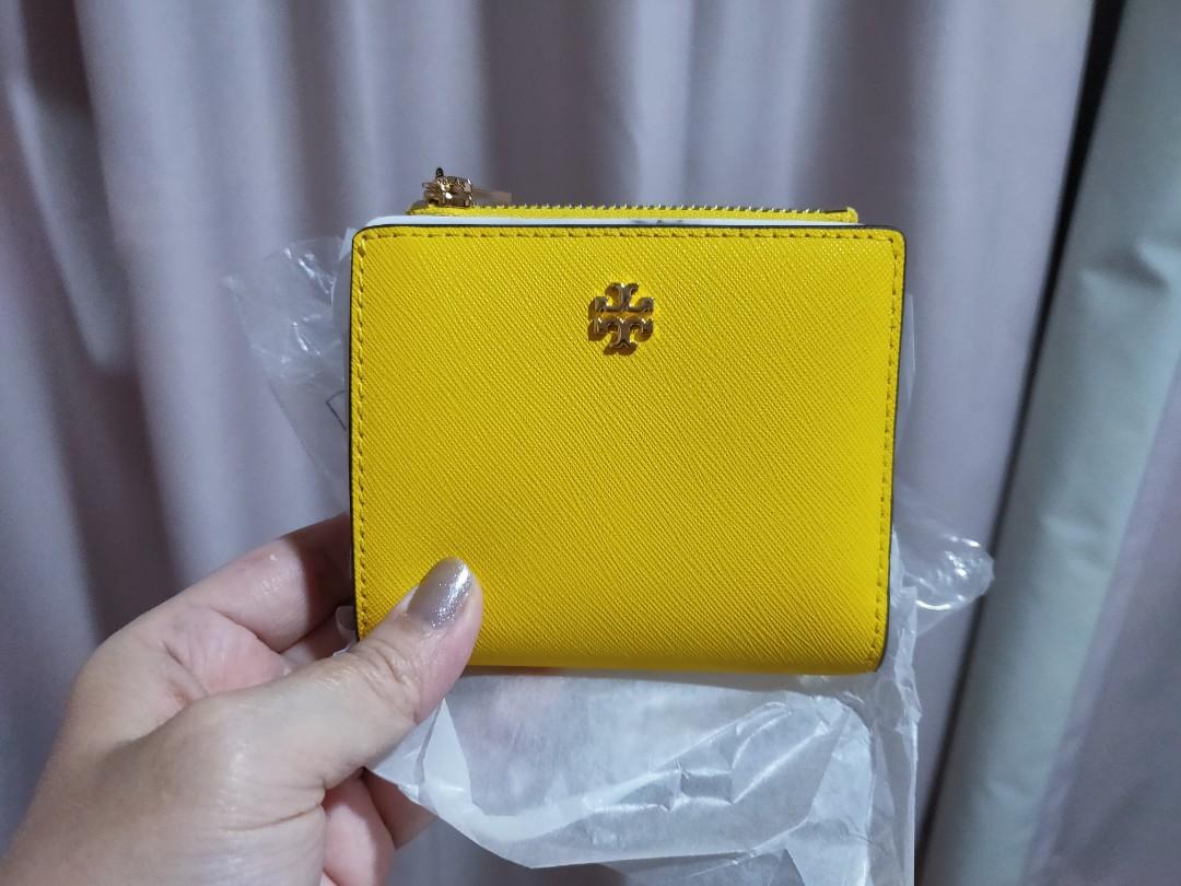 Tory Burch Yellow Mini wallet, Women's Fashion, Bags & Wallets, Wallets &  Card Holders on Carousell