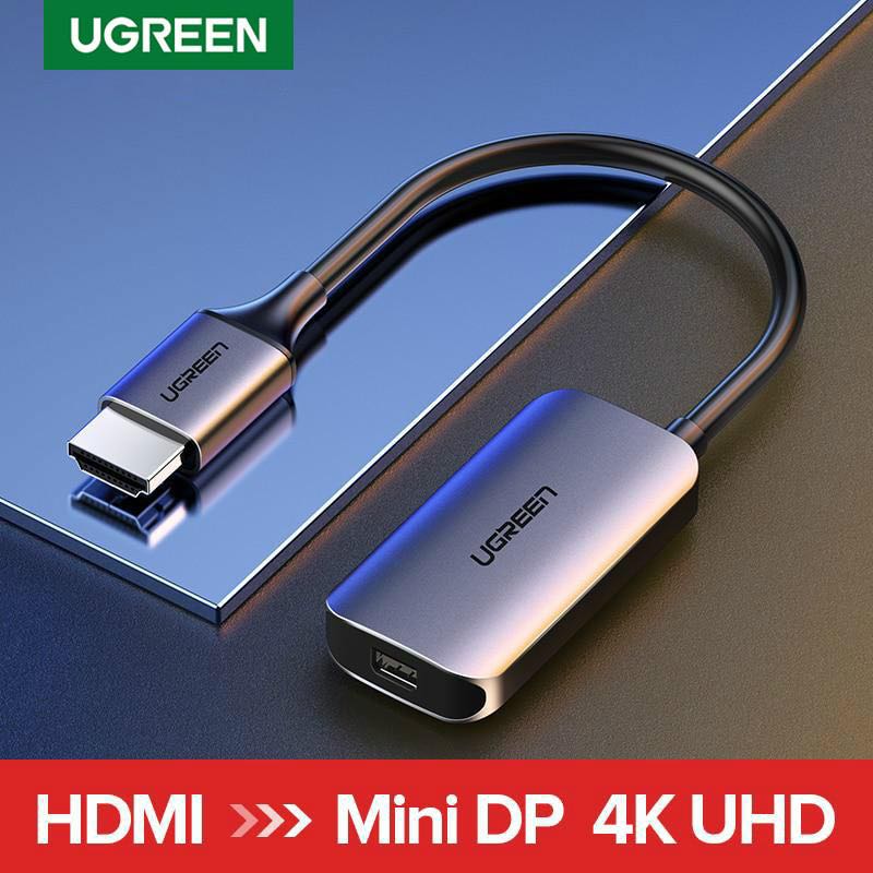 Ugreen HDMI To Mini DP DisplayPort Converter Adapter Cable 4K, 電腦＆科技