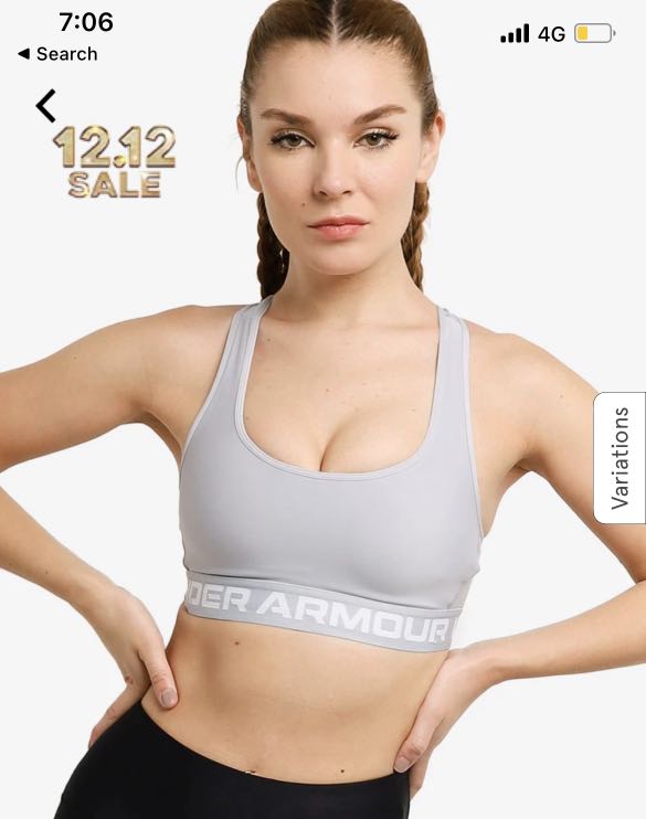 Under armour sports bra sale hotsell