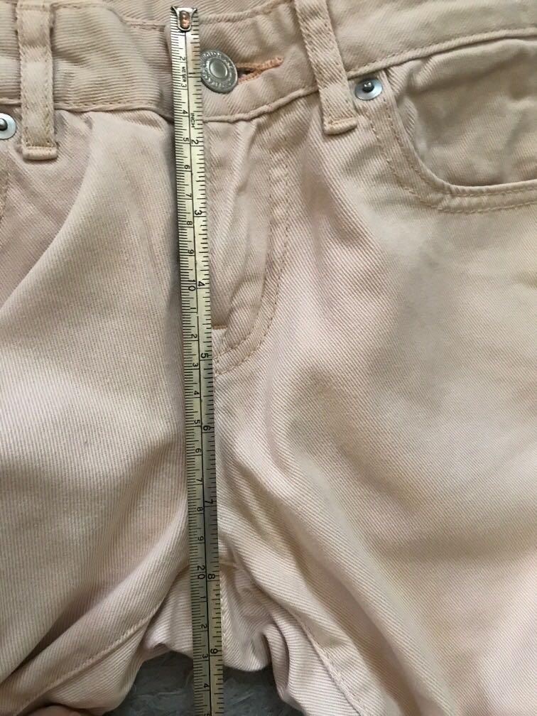 Uniqlo Original crème Jeans, Fesyen Wanita, Pakaian Wanita, Bawahan di