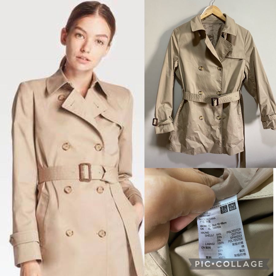 Uniqlo Trench Coat, Women's Fashion, Coats, Jackets and Outerwear on Carousell