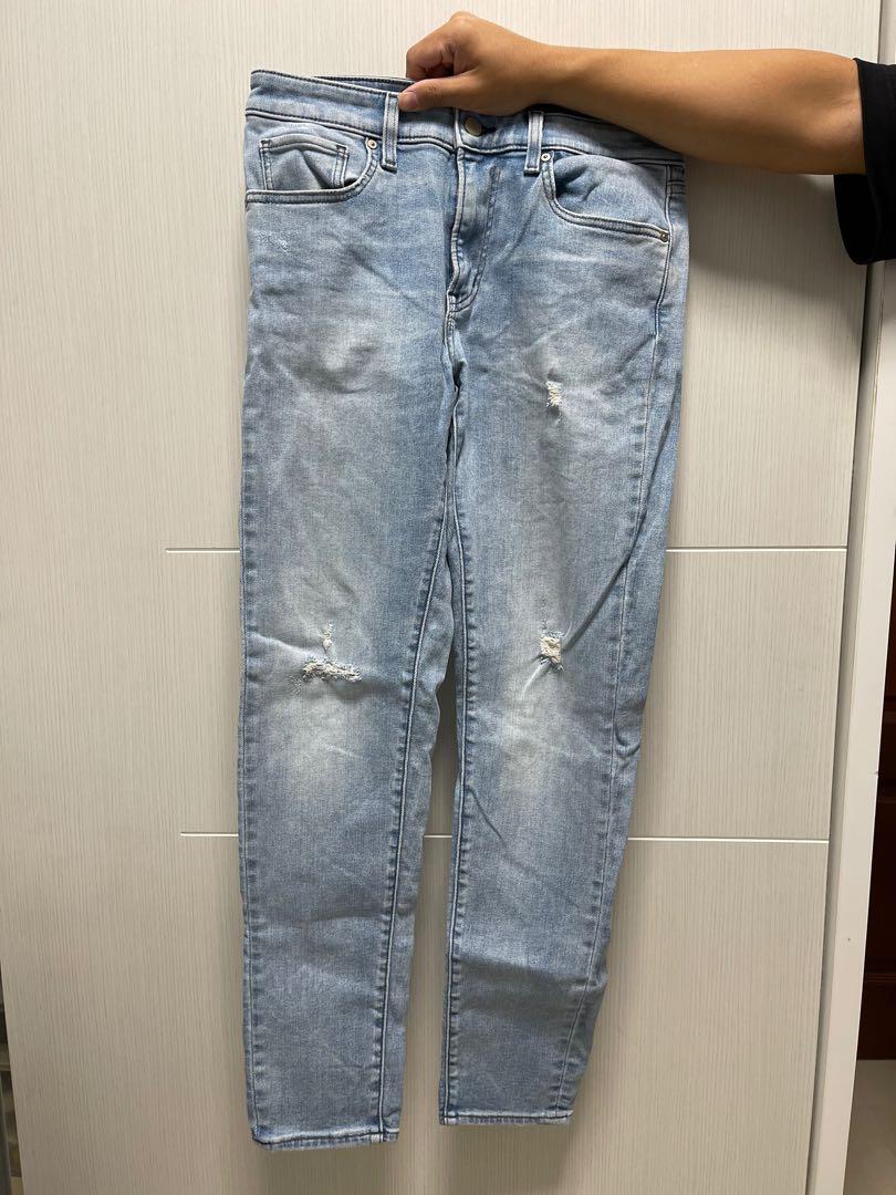 Uniqlo men's ultra stretch skinny fit jeans, Men's Fashion, Bottoms, Jeans  on Carousell