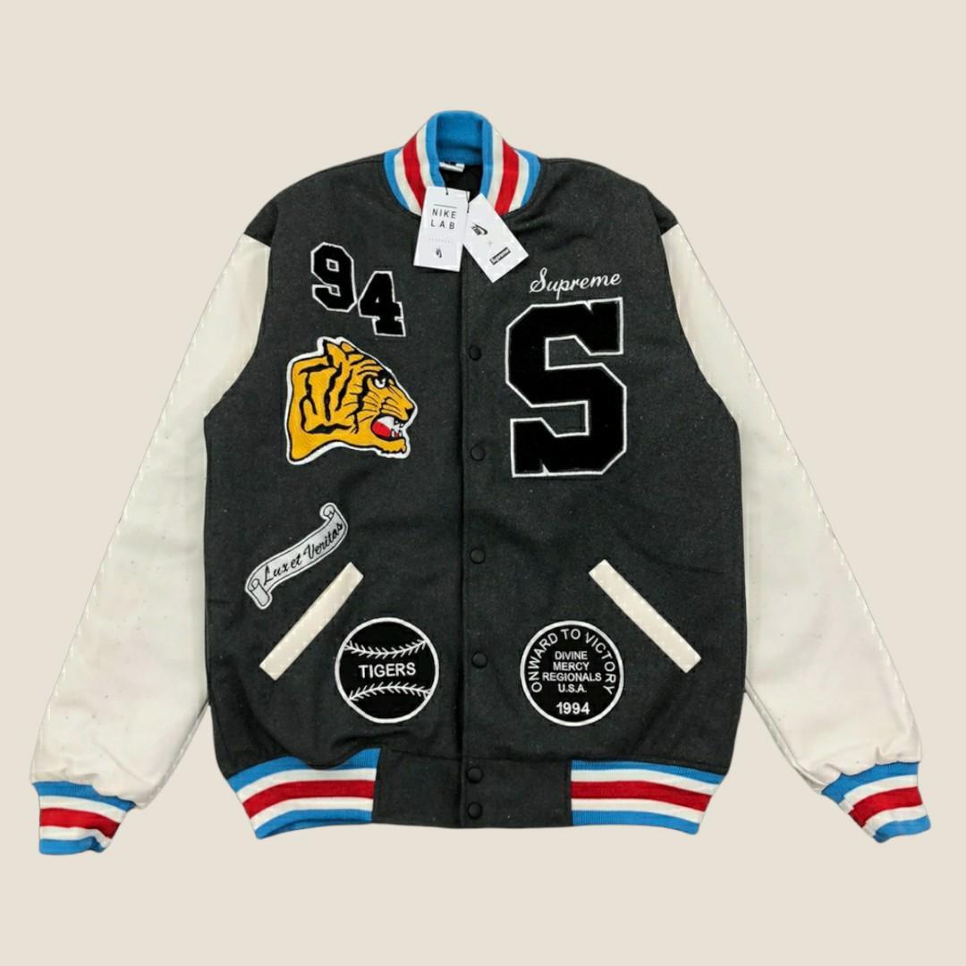 ジャケット・アウター Supreme 24fw Veritas Varsity Jacket navy Supreme Veritas Varsity Jacket Navy FW24 – UniqueHype