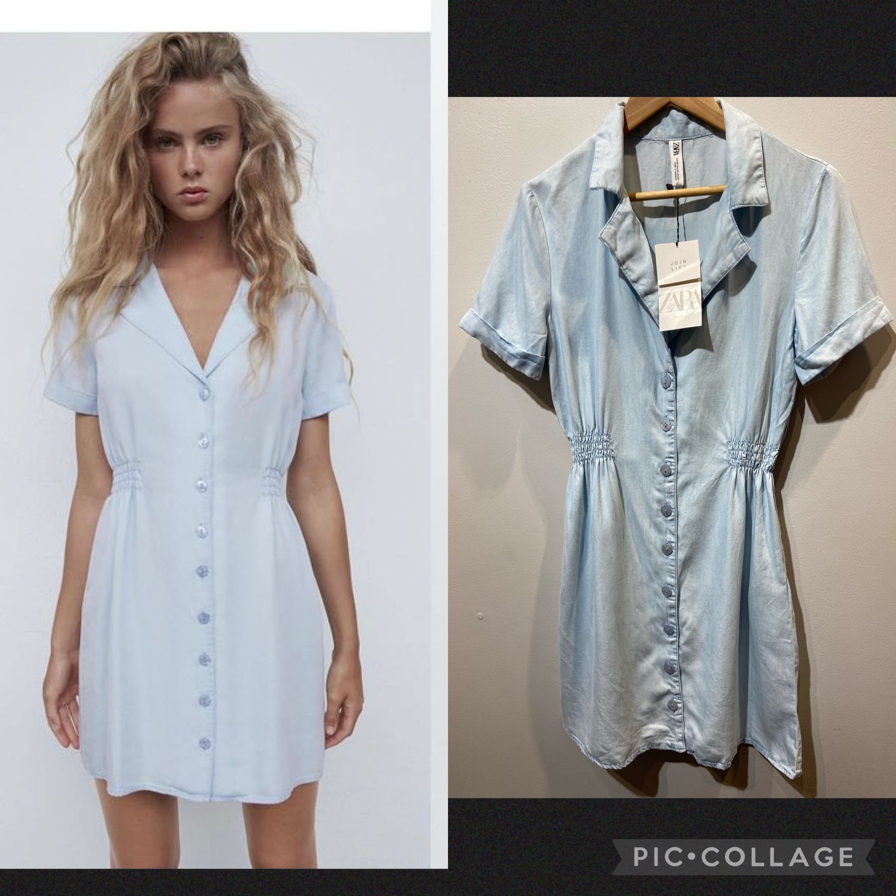 button down flowy dress