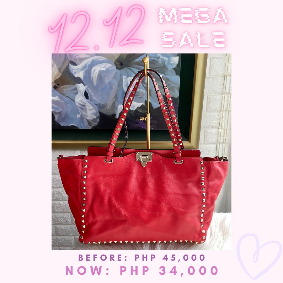 Valentino red bag sale store