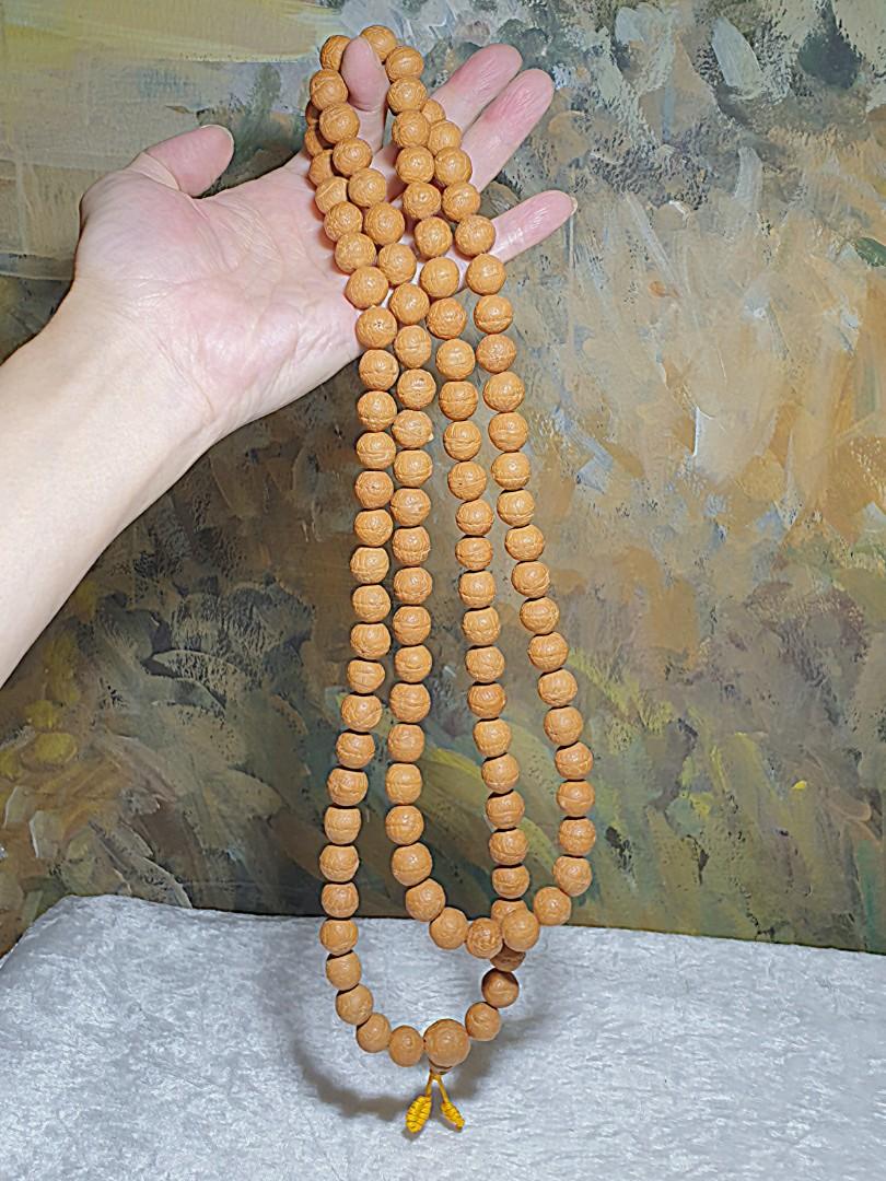 Nepali Bodhi Mala : 10mm Natural Nepali Bodhi Beads Mala of 108