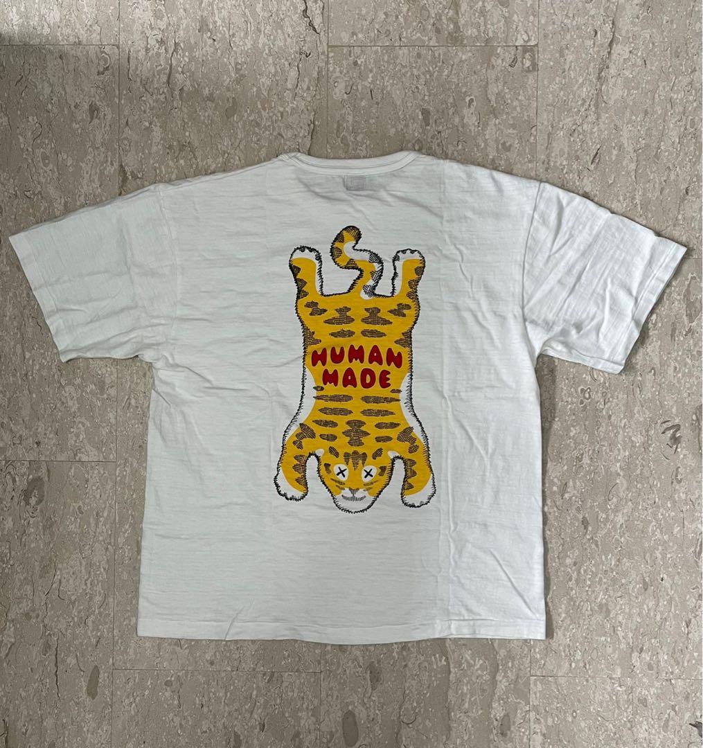 ブランド A BATHING APE - HUMAN MADE KAWSタイガーTシャツの通販 by 
