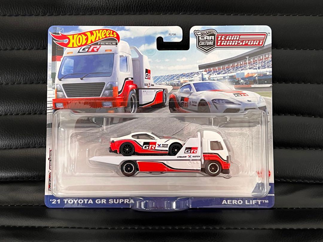 Hot Wheels '21 Toyota GR Supra Aero Lift - Team Transport #37 Die-Cast Car