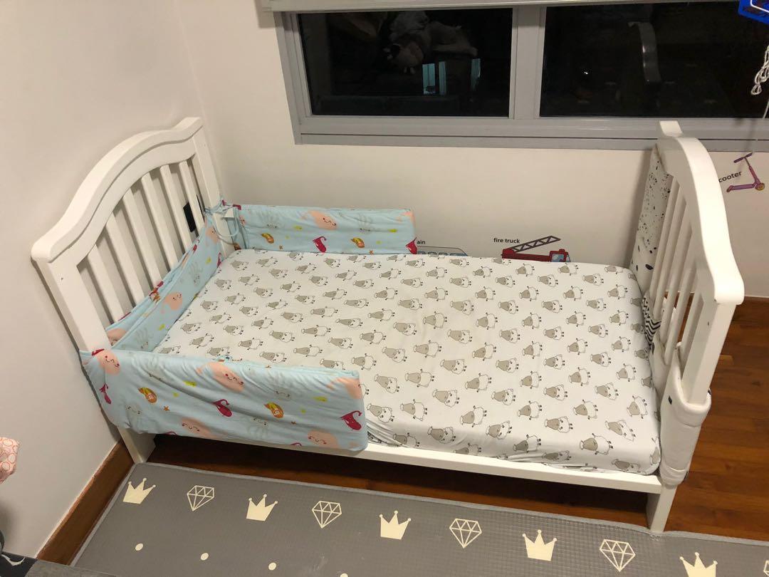 4 in 1 Baby Cot + Toddler Bed, Babies & Kids, Baby Nursery & Kids