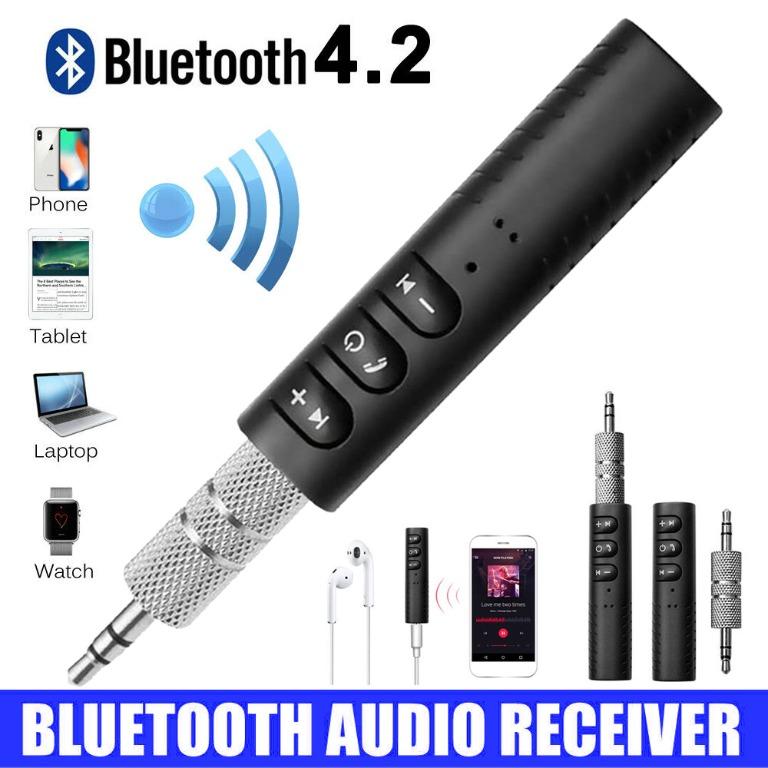 包郵 藍牙接收器3 5mm 無線汽車適配器car Bluetooth 車用藍牙音頻接收器車用mp3 Aux音頻 其他 其他 Carousell