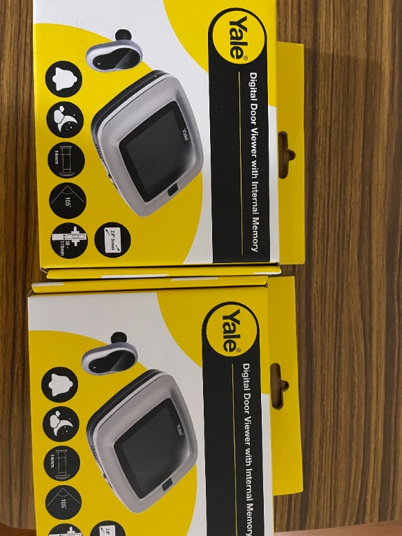 [ BNIB ] 2 x Yale Digital Door Viewer DDV1, Furniture & Home Living