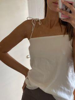 ACHE white silk tie top