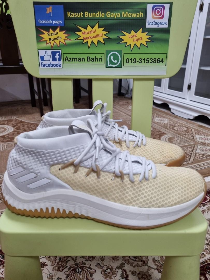 Adidas Dame 4 White Gum 9.5uk Men s Fashion Footwear Sneakers on Carousell