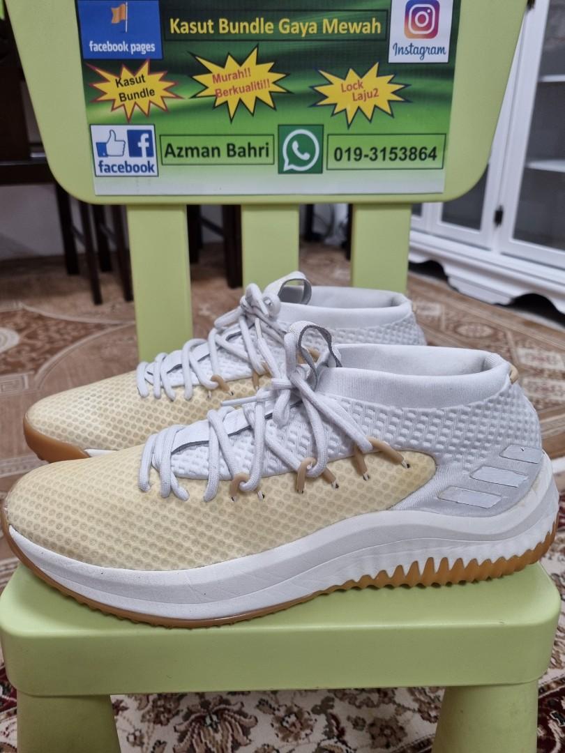 Adidas Dame 4 White Gum 9.5uk Men s Fashion Footwear Sneakers