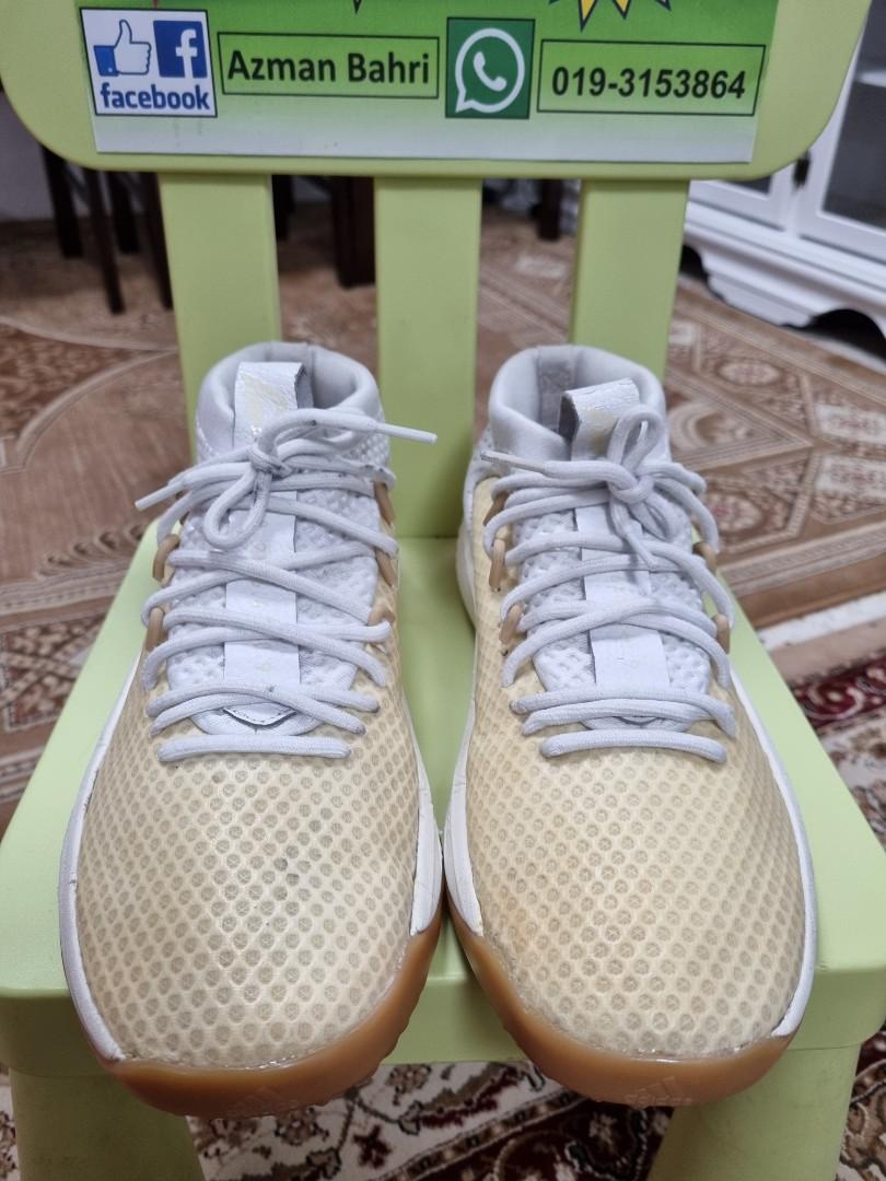 Adidas Dame 4 White Gum 9.5uk Men s Fashion Footwear Sneakers on Carousell