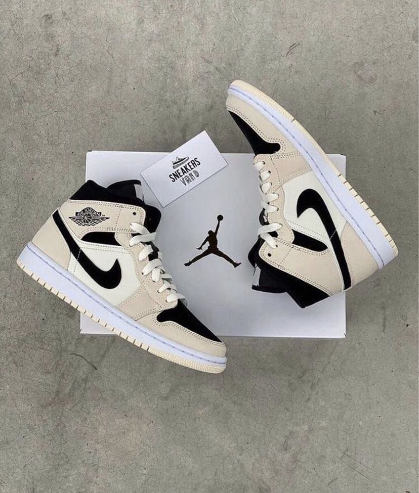 Air Jordan 1 - Mid barely orange, 女裝, 鞋, 波鞋- Carousell