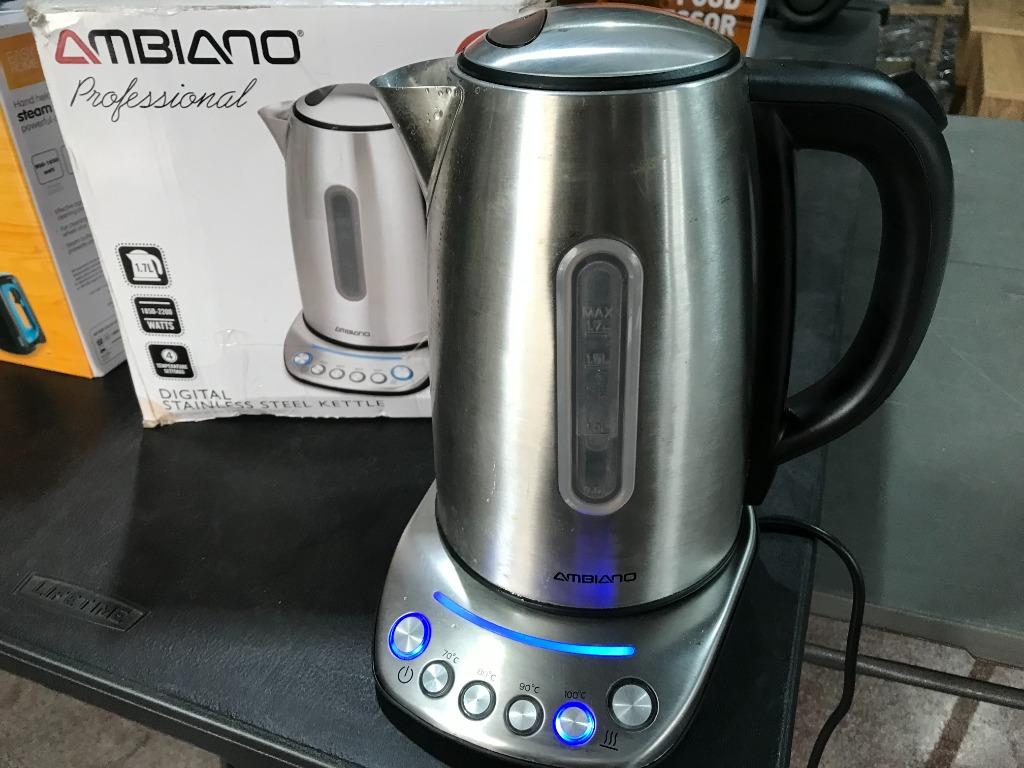 Ambiano Stainless Cordless Kettle, TV & Home Appliances, Kitchen Appliances, Kettles & Airpots