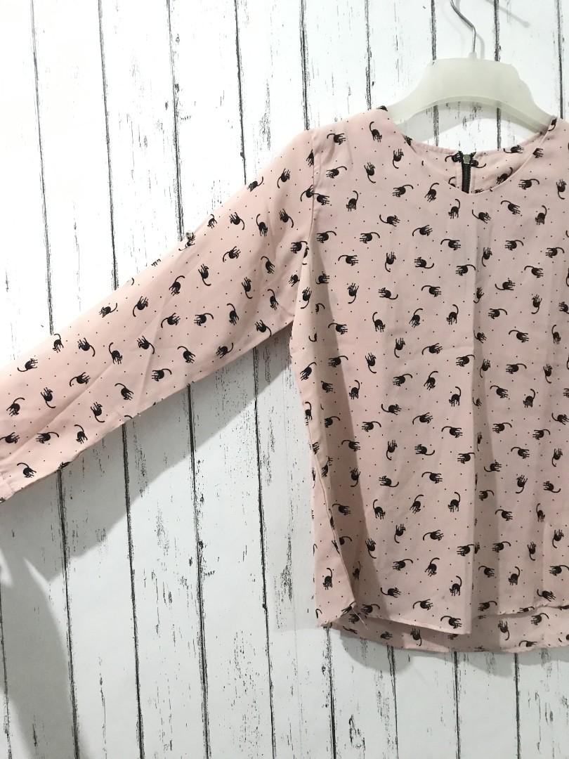 Atasan sifon ,import ,hijab, Women's Fashion, Women's