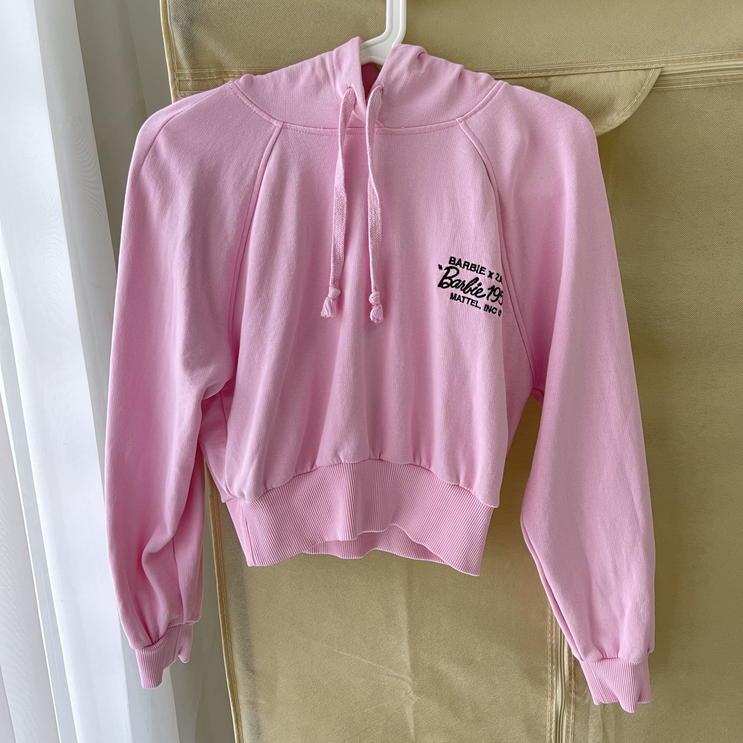 Barbie crop top hoodie sales