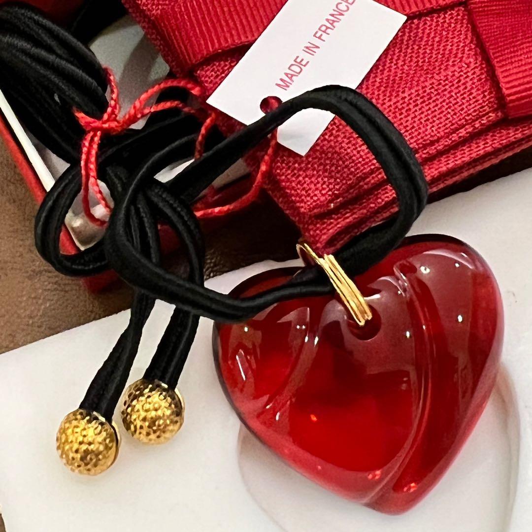 Baccarat red sales heart necklace