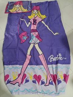 Barbie Single Size Quilt Cover with pillow case