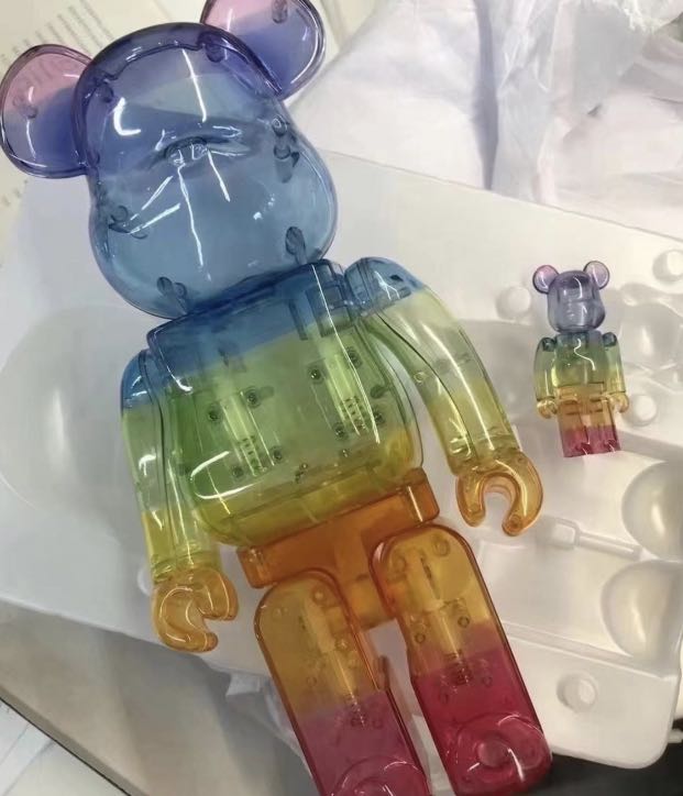 BE@RBRICK Dogs 100％ & 400％ KOHH クリア レインボー ベアブリック