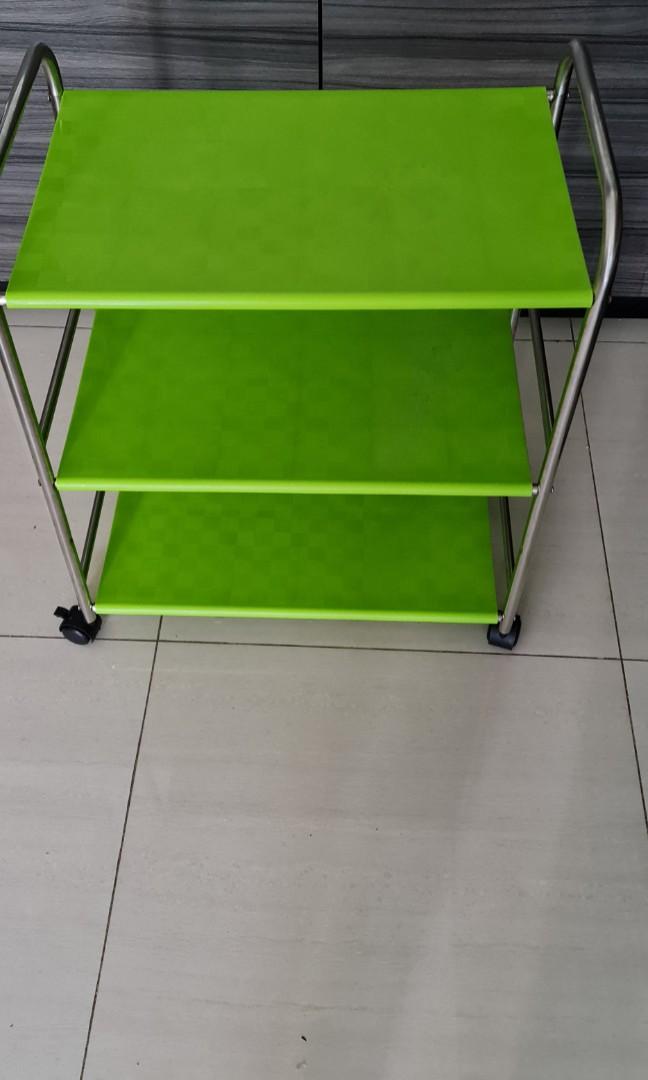 Big Trolley Rack Organizer Storage With Wheels, Furniture & Home Living