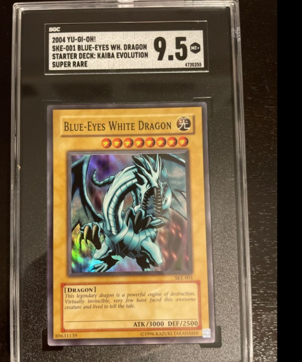 BLUEEYES WHITE DRAGON 1st Edition SKE001 Super Rare SGC 9.5, Hobbies