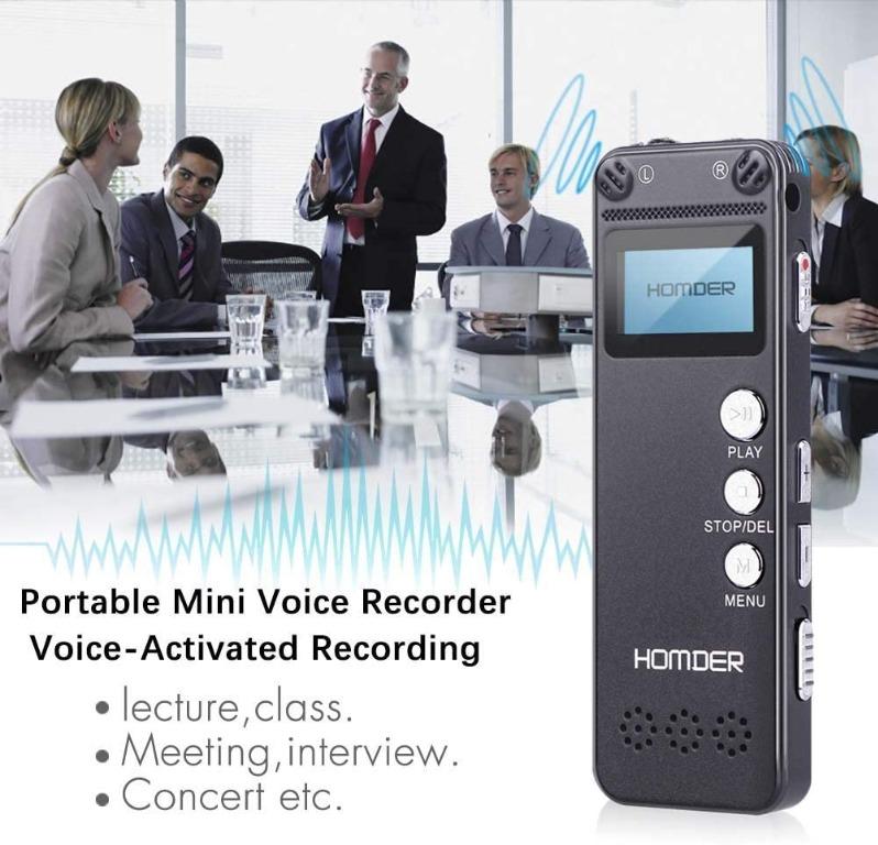 [BNIB] HOMDER (TF85) 8GB Digital Rechargeable Voice Recorder, USB