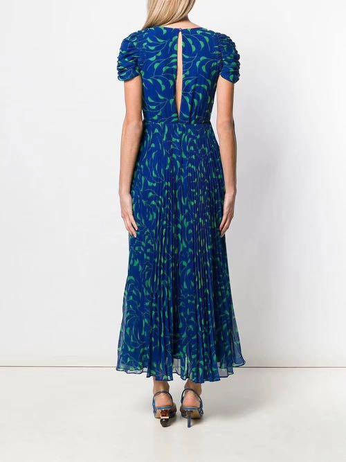 BNWT Self Portrait printed chiffon midi maxi dress authentic in