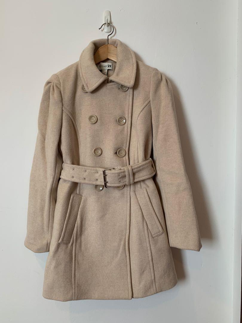 Brand New Forever 21 Wool blend Pea Coat for sale