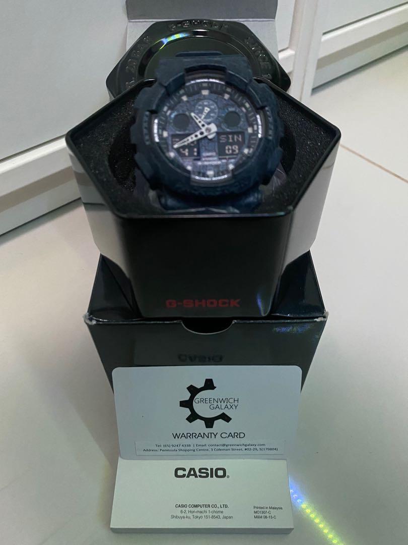 G shock warranty card online