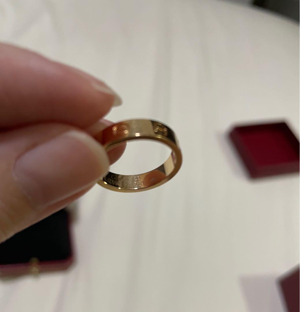 Cartier Love wedding Band Ring with Diamond Luxury Accessories
