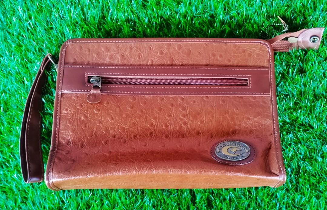 CASABLANCA AUSTRALIA KANGAROO LEATHER CLUTCH BAG