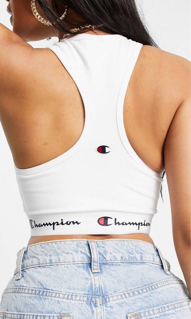 Champion White Bralette, Women's Fashion, Tops, Other Tops on Carousell