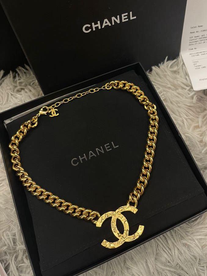 Chanel gold choker sale