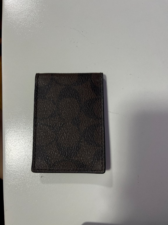 Coach wallet ID insert (Brown), Men's Fashion, Watches & Accessories