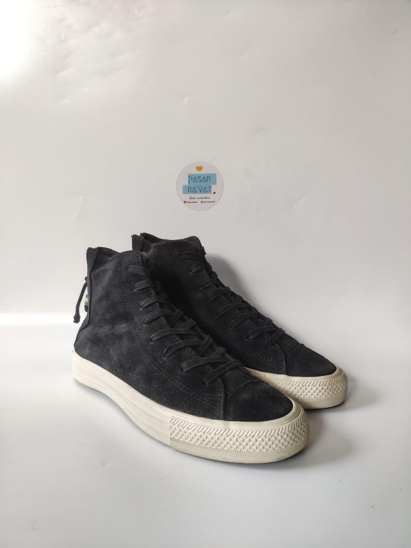 Converse CT Burnished Suede Back Zip Hi Fesyen Pria Sepatu