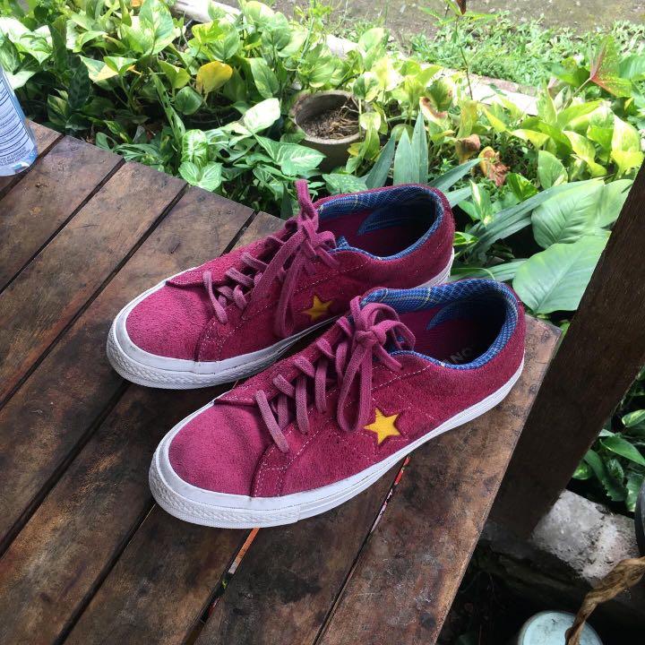Converse one star rose maroon