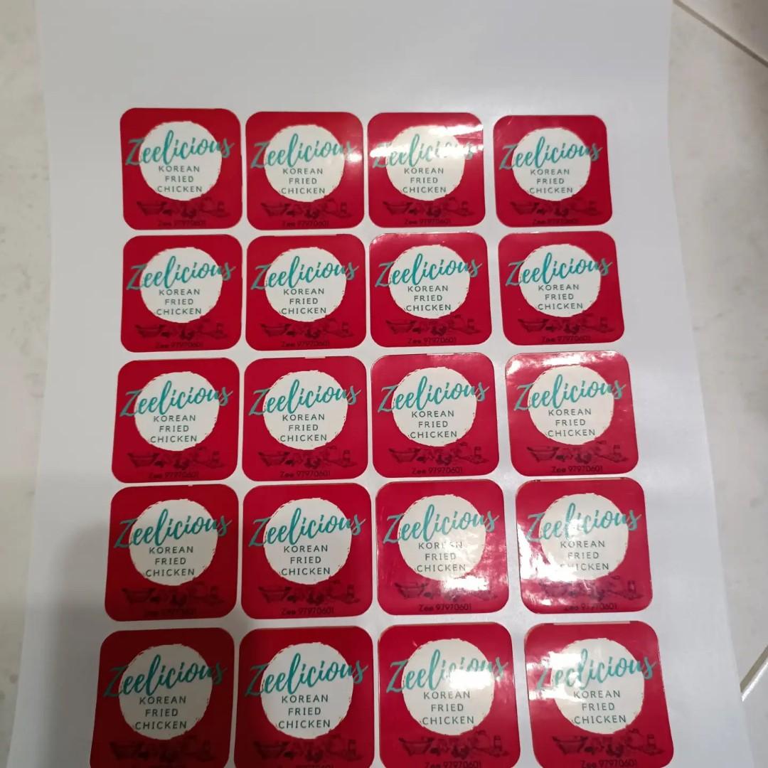 Company Business Label Sticker Printing 